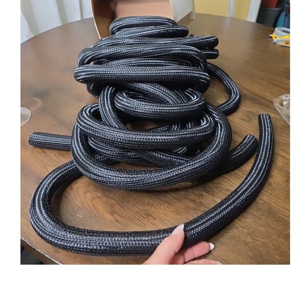 Techflex 1" Black Self-Wrapping Split Braided Sleeving F6N1.00BK 50FT - Picture 1 of 16